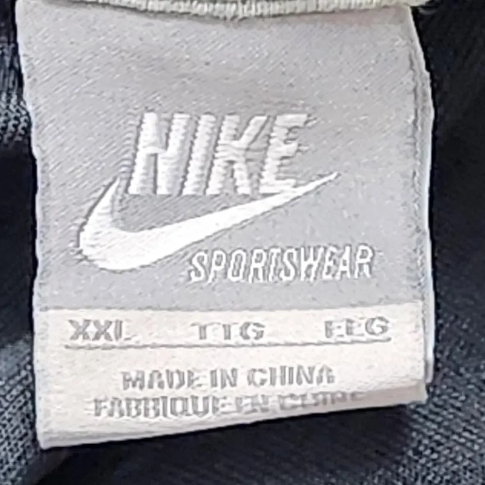 Nike Sportswear Tribute Jacket Mens 2XL Black Full Zip Striped 502643-010